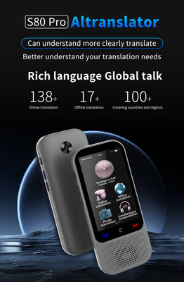 2025 S80PRO Traduzione linguistica Dispositivo 138 Lingue Traduzione vocale portatile online offline